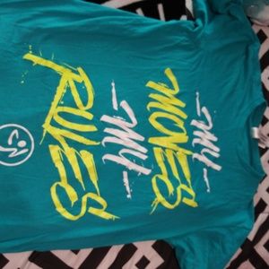 Green zumba shirt